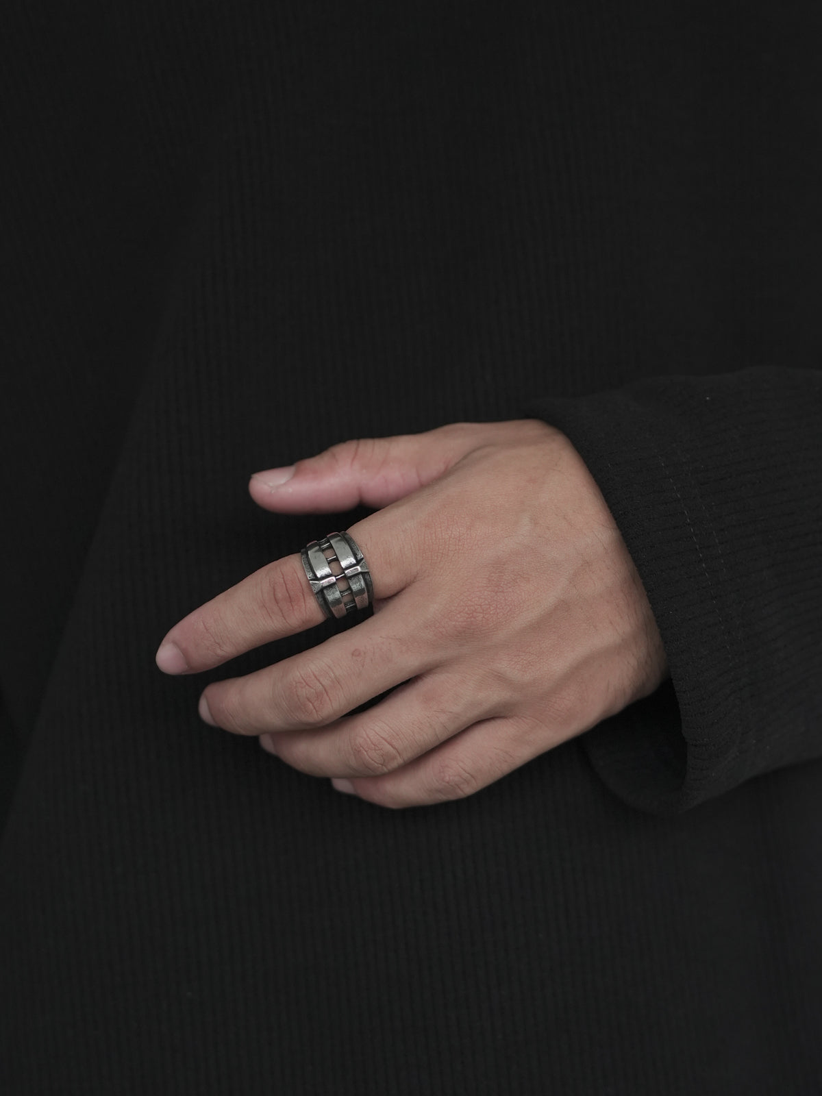 Blac Gridlock Ring