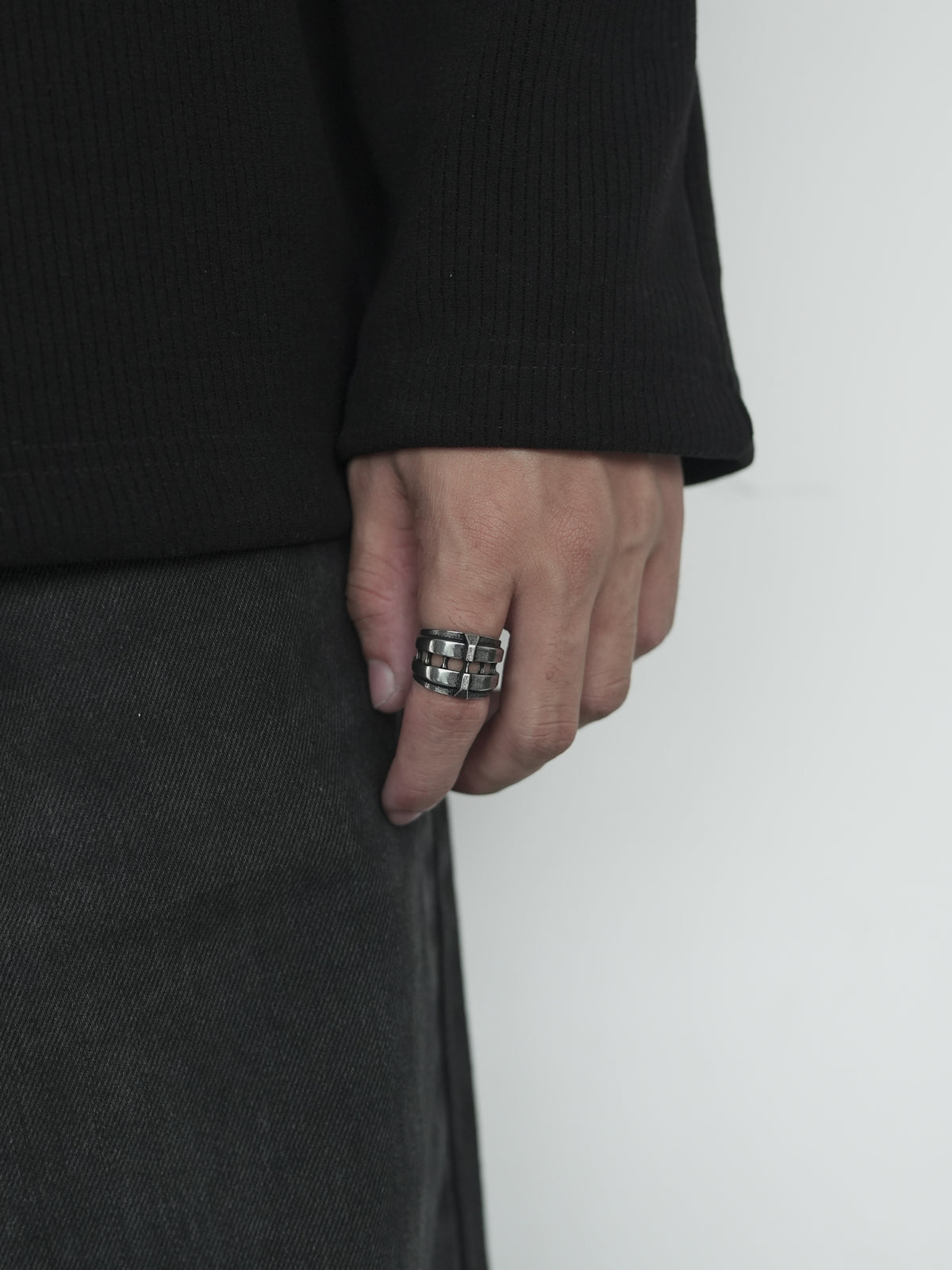 Blac Gridlock Ring