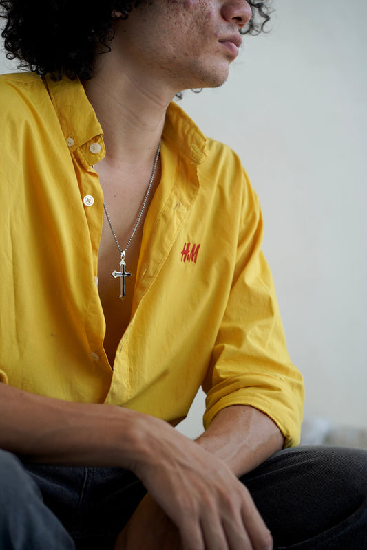 Crucifix Steel Pendant