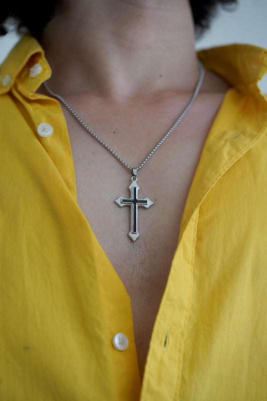 Crucifix Steel Pendant