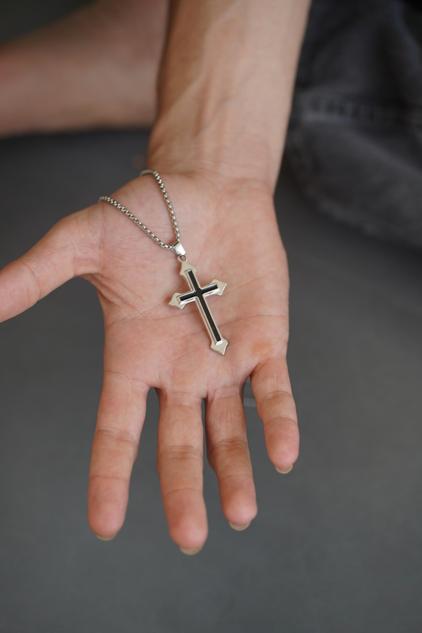 Crucifix Steel Pendant