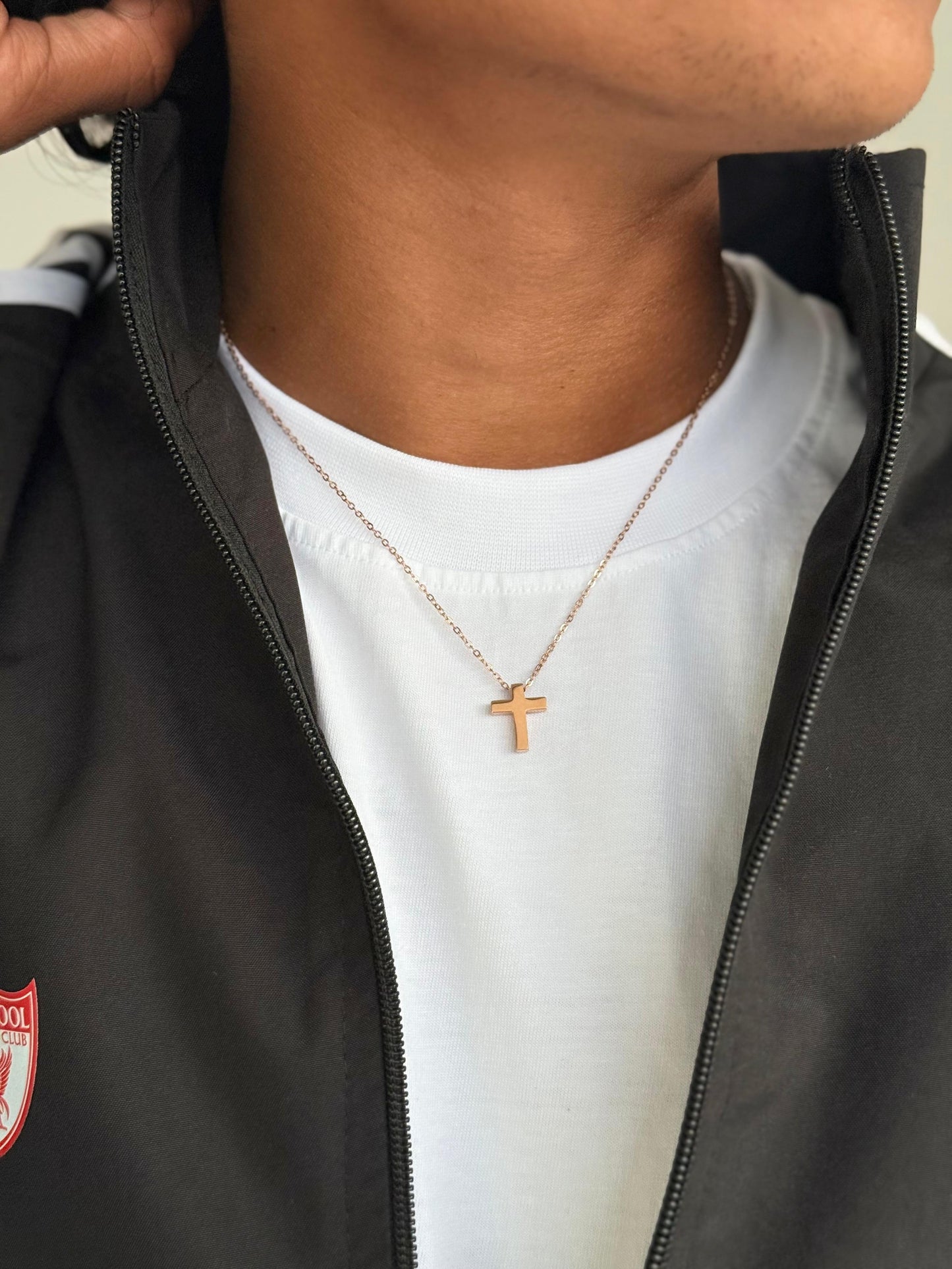 Obsidian Cross Pendant